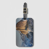 Fügen Sie Ihre Namens| halbe Haube am Gepäckanhänger (Vorderseite Vertikal)