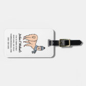 Fügen Sie Ihre Namens| Lamas beim Hut-u. Schal-Ski Gepäckanhänger (Vorderseite horizontal)