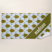 Fügen Sie Ihre Namens| Menge des Strandtuch (Vorderseite)