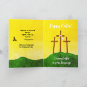 Fügen Sie Ihre Sprache für die heilige Woche und d Karte (Innenseite)