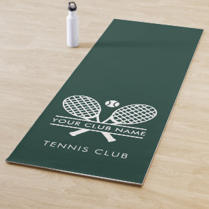 Fügen Sie Ihre Tennis Club Name Team Spieler Grün  Yogamatte