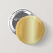 Fügen Sie Ihre Text Gold Look Elegante Blank Templ Button (Vorne & Hinten)
