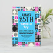 Fügen Sie Ihre Veranstaltung dekorative Tile Magen Einladung (Stehend Vorderseite)