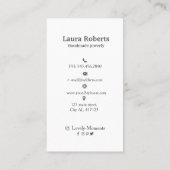 Fügen Sie Ihre Visitenkarte mit dem Logo zur Ohran (Rückseite)