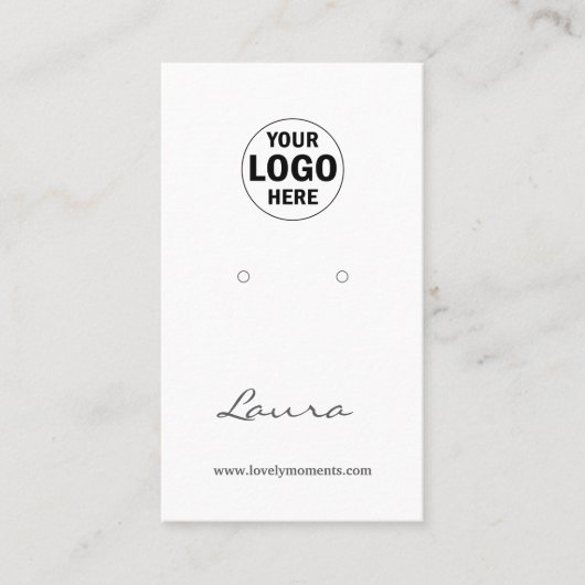 Fügen Sie Ihre Visitenkarte mit dem Logo zur Ohran (Vorderseite)