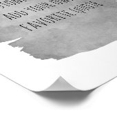 Fügen Sie Ihre Wasserfarbenlackkunst hinzu Poster (Ecke)