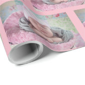 Fügen Sie Ihrem Baby das Foto zu diesem benutzerde Geschenkpapier (Rolleneckpunkt)