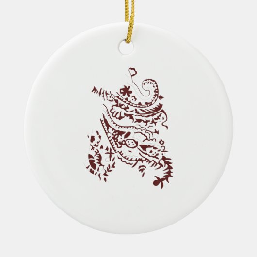 Fügen Sie Ihrem Baum Charm mit fröhlichem Keepake  Keramik Ornament (Vorne)