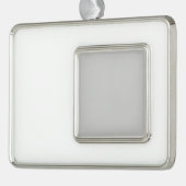 Fügen Sie Ihrem Baum Charm mit fröhlichem Keepake Rahmen-Ornament Silber (Links)