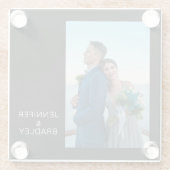 Fügen Sie Ihrem eigenen Foto den Personalisierten  Glasuntersetzer (Rückseite)