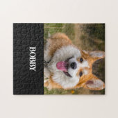 Fügen Sie Ihrem eigenen Hund Foto und Namen hinzu Puzzle (Horizontal)