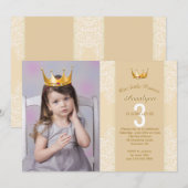 Fügen Sie Ihrem Foto eine Princess Crown hinzu Einladung (Vorne/Hinten)