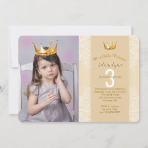 Fügen Sie Ihrem Foto eine Princess Crown hinzu Einladung