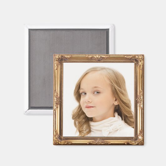 Fügen Sie Ihrem FOTO einen benutzerdefinierten Gol Magnet (Vorderseite/Rückseite)