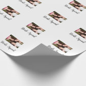 Fügen Sie Ihrem Foto Name Brautjungfrau Truppe Par Geschenkpapier (Ecke)