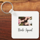 Fügen Sie Ihrem Foto Name Brautjungfrau Truppe Par Schlüsselanhänger (Vorderseite)