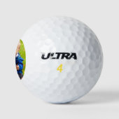 Fügen Sie Ihrem Foto Niedlichen Sonnenschein Perso Golfball (Logo)