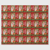 Fügen Sie Ihrem FOTO Weihnachten hinzu Geschenkpapier (Flach)
