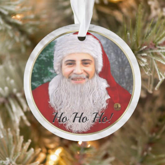 Fügen Sie Ihrem Gesicht Weihnachtsmann Personalisi Ornament (Baum)