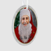 Fügen Sie Ihrem Gesicht Weihnachtsmann Personalisi Ornament (Vorderseite)