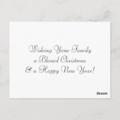 Fügen Sie Ihrem Kind das Kunstwerk zu Weihnachten  Postkarte (Rückseite)