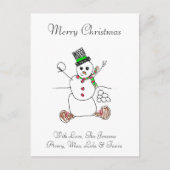 Fügen Sie Ihrem Kind das Kunstwerk zu Weihnachten  Postkarte (Vorderseite)