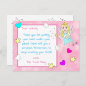 Fügen Sie Ihrem Kind den Namen zu dieser Zahnfee-K Postkarte (Vorne/Hinten)