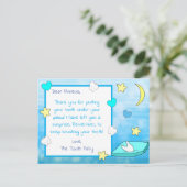 Fügen Sie Ihrem Kind den Namen zu dieser Zahnfee-K Postkarte (Stehend Vorderseite)