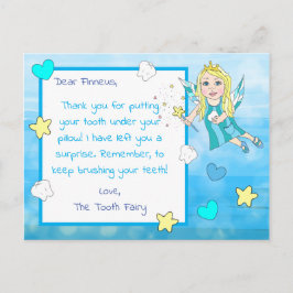 Fügen Sie Ihrem Kind den Namen zu dieser Zahnfee-K Postkarte