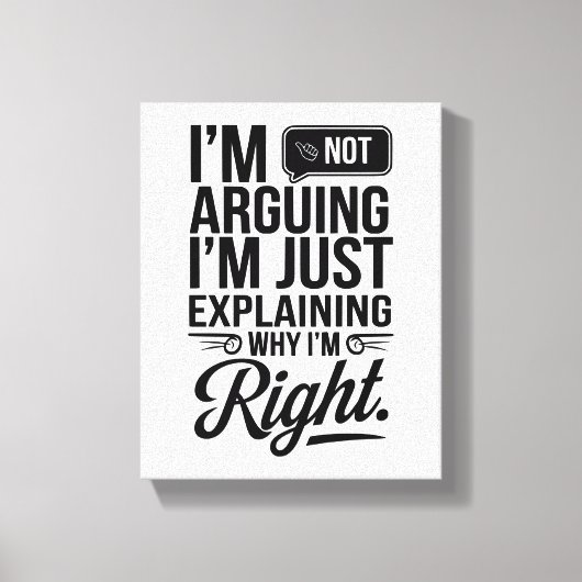 Fügen Sie Ihrem Platz Spaß hinzu - Bold & Witty Leinwanddruck (Vorderseite)