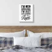 Fügen Sie Ihrem Platz Spaß hinzu - Bold & Witty Leinwanddruck (Insitu (Schlafzimmer))