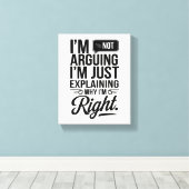 Fügen Sie Ihrem Platz Spaß hinzu - Bold & Witty Leinwanddruck (Insitu (Holzboden))