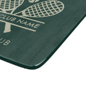 Fügen Sie Ihrem Tennisklubname Team Camp Custom hi Schneidebrett (Ecke)
