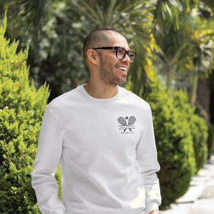 Fügen Sie Ihrem Tennisteam Ihren Clubnamen individ Sweatshirt