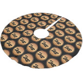 Fügen Sie Ihrem Unternehmen das Logo-Muster für ku Polyester Weihnachtsbaumdecke (Schrägansicht)