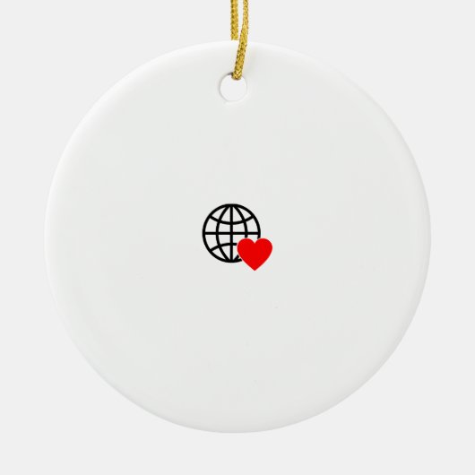 Fügen Sie Ihrem Weihnachtsbaum einen Charme hinzu Keramik Ornament (Vorne)