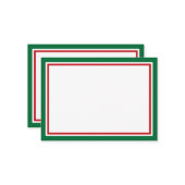 Fügen Sie Ihrem Weihnachtsgeschenk eine persönlich Mitteilungskarte (Vorderseite/Rückseite Beispiel)