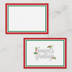Fügen Sie Ihrem Weihnachtsgeschenk eine persönlich Mitteilungskarte