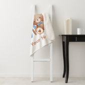 Fügen Sie Ihren Babynamen Sherpa Blanket Thread hi Sherpadecke (Beispiel)