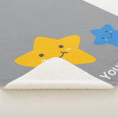 Fügen Sie Ihren Babynamen Sherpa Blanket Thread hi Sherpadecke (3/4)