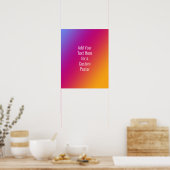 Fügen Sie Ihren benutzerdefinierten Sans-Serif Tex Poster (Küche)