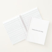 Fügen Sie Ihren benutzerdefinierten Slogan oder Ko Notizblock (Innenseite)