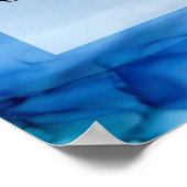 Fügen Sie Ihren benutzerdefinierten Text Abstrakte Poster (Ecke)