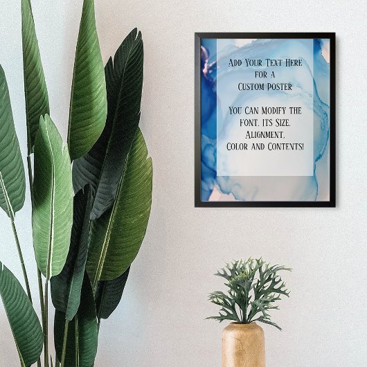 Fügen Sie Ihren benutzerdefinierten Text Abstrakte Poster