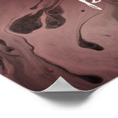 Fügen Sie Ihren benutzerdefinierten Text auf Rose  Poster (Ecke)