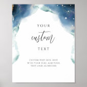 Fügen Sie Ihren benutzerdefinierten Text, Chic Cel Poster (Vorne)