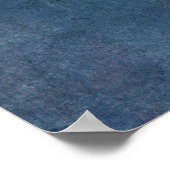 Fügen Sie Ihren benutzerdefinierten Text Dunkelbla Poster (Ecke)