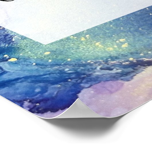 Fügen Sie Ihren benutzerdefinierten Text Farbe Abs Poster (Ecke)