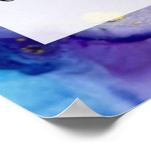 Fügen Sie Ihren benutzerdefinierten Text Farbe Abs Poster (Ecke)