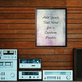 Fügen Sie Ihren benutzerdefinierten Text farbigen Poster